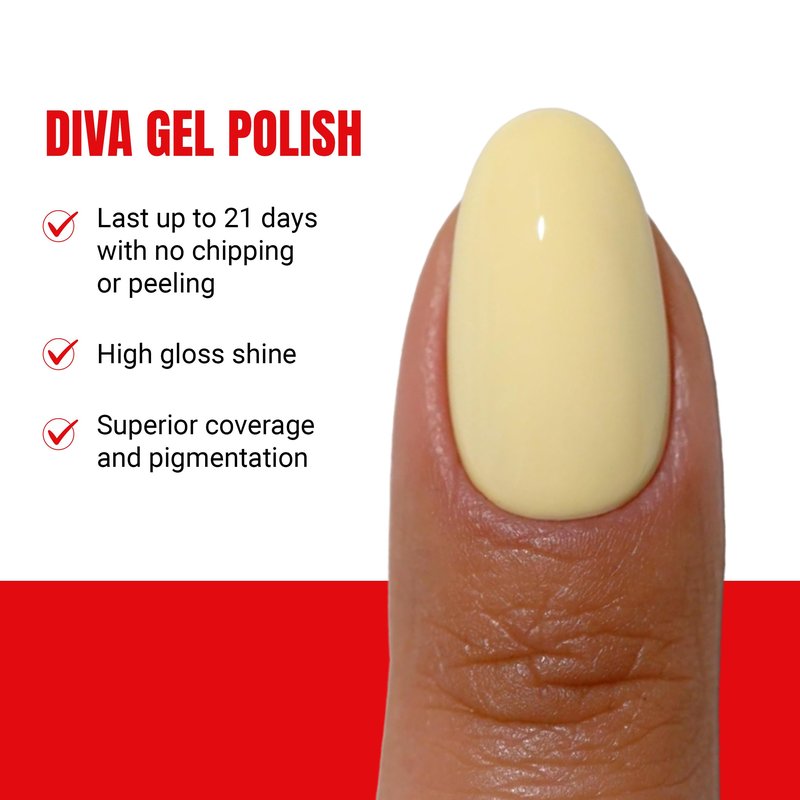 DND Gel Polish Set, Coquette Collection, UV/LED Gel Polish and Air Dry Nail Lacquer, Matching Chip-Free Polish Duo, 082 Sunny Delight, 0.5 Fl Oz