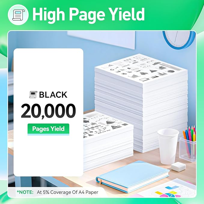JCTONER 56F1X00 Black Extra High Yield Toner Cartridge Compatible with 56F1X00 Toner Replacement for MS421 MS521 MS621 MX521 MX522 MX622 MS622 MX421 Laser Printer Ink dn dw de adn adw adhe