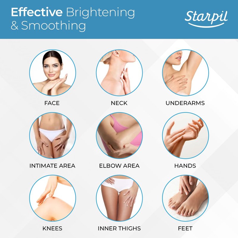 Starpil Wax 500g / 1.1 lb Blue hypoallergenic Hard Wax Beads for Painless Hair Removal, Stripless Body Wax Beans, Polymer Blend Bikini Wax, Coarse Hair Removal hypoallergenic Beads for Sensitive Skin