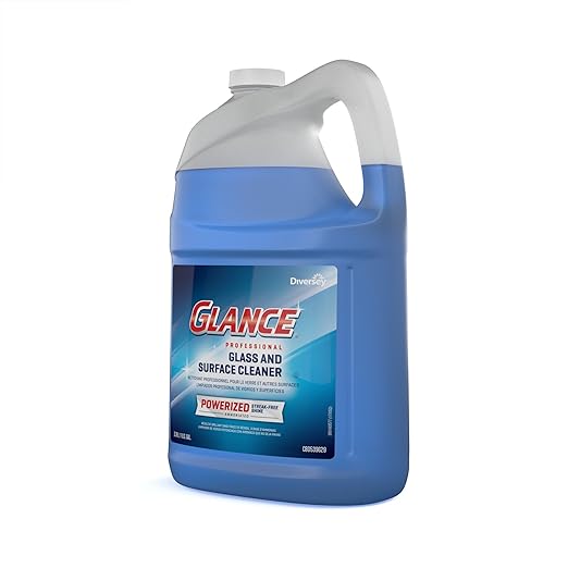 Diversey Glance Powerized Professional Glass & Surface Cleaner, 1 Gallon (4 Pack)