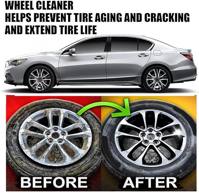 2025 Upgraded Bronze Bomber Wheel Cleaner, Tire Cleaner,- Safe on Chrome and All Wheel Finishes - Brake Dust, Dirt, Browning, Grease, and Grime Remover (US Stock) (6)