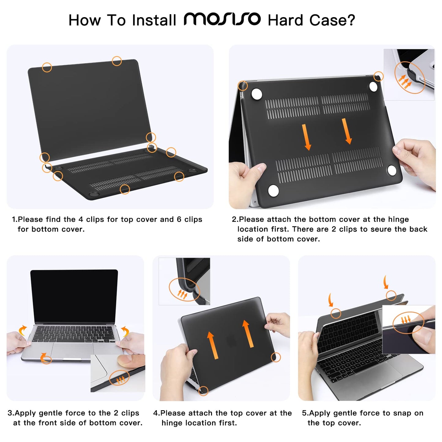 MOSISO Compatible with MacBook Air 13 inch Case M5 2026 M4 2025 M3 M2 2024-2022 A3449 A3240 A3113 A2681,Hard Shell&Sleeve Bag&Keyboard Skin&Webcam Cover&ScreenFilm for MacBook Air 13.6, Steel Blue