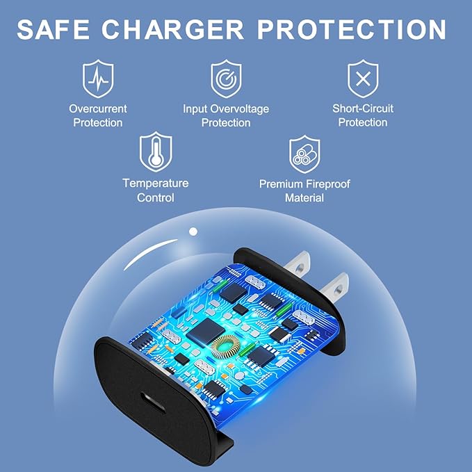 Phone 17 16 15 Charger Fast Charging,30W USB C Phone 17 16 15 Pro Max Charger Block &10FT Long Type C Cable Cord for i.Phone 17/Air/17 Pro/17 Pro Max/16/16 Plus/16 Pro/16 Pro Max/15/15 Pro Max,Black