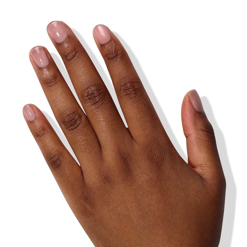 LONDONTOWN Tint & Shine Set - Perfecting Nail Veil #4, Dusty Rose Pink, with High Gloss Top Coat Nail Polish Manicure Set, 0.40fl oz