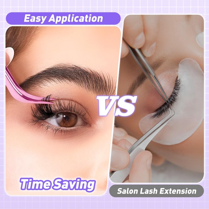 ARISON LASHES Cluster Lashes with Spikes, Spiky Manga Lash Clusters & 100D Volume Individual False Eyelashes for Dramatic DIY Eye Makeup, Cosplay Party Photo Looks, 10-20mm Mix