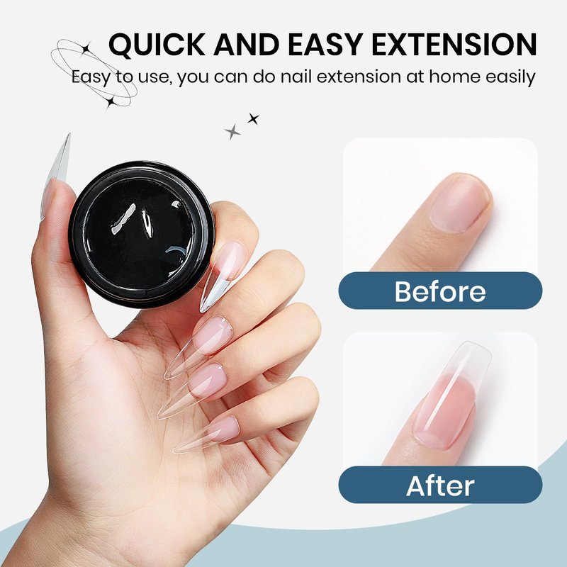 SUPWEE Clear 3d Nail Gel Sculpting Gel, Non Stick Hand Moding Gels for Nails with 3D Silicone Nail Art Molds Solid Builder Sculpture Hard Gels for Extend Home DIY Manicure