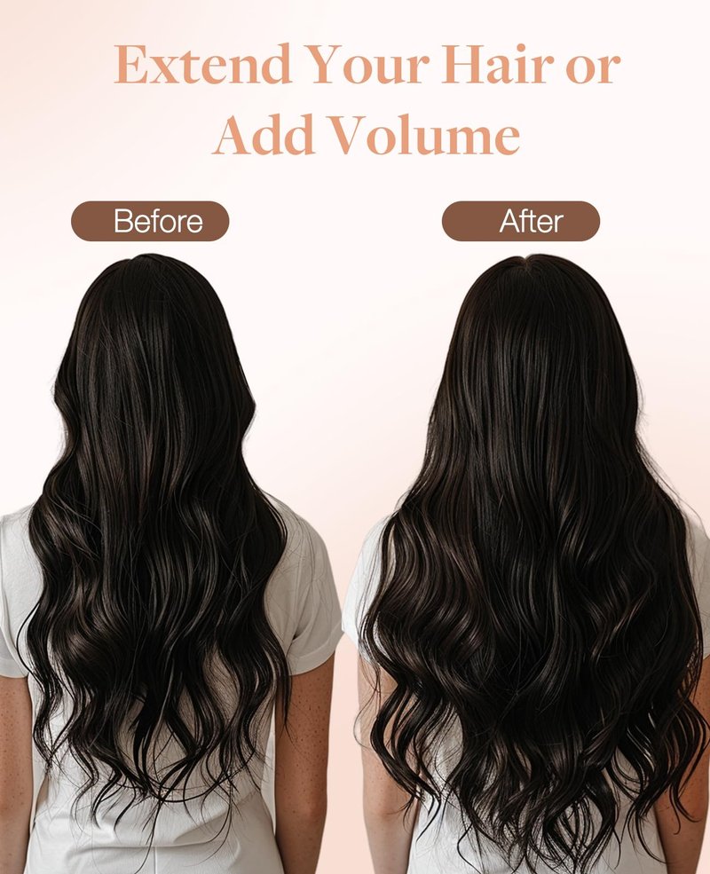 GOO GOO Invisi Edge Tape in Hair Extensions Human Hair, 2 Dark Brown, 10pcs 20inch 30g, Virgin Remy Hair, Seamless Injected Tape, Natural Look