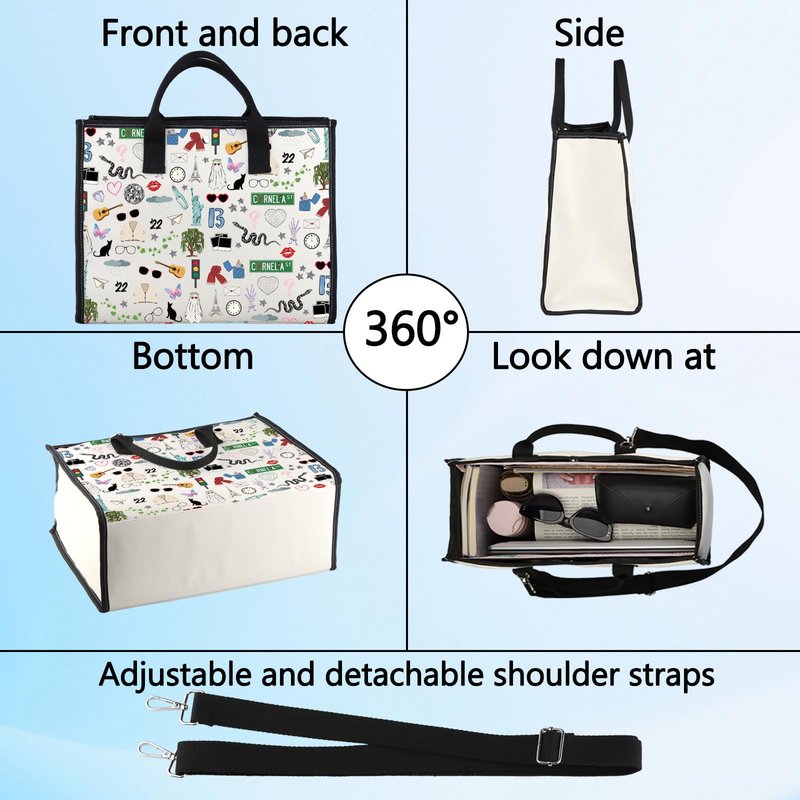 LEVLO Album Merchandise Cosmetic Makeup Bag - Fans Gift Song Tour Concert Merch Zipper Pouch Bag (13 x 22LT)