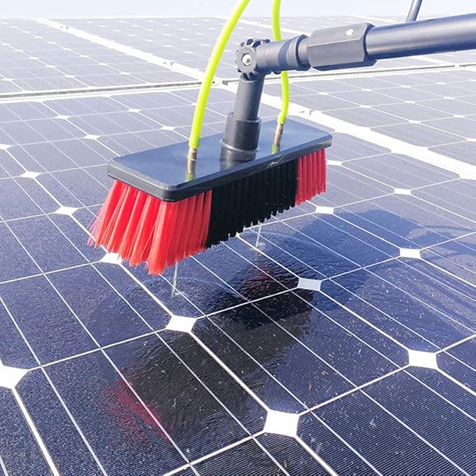 Generic Photovoltaic Panel Cleaning, 3-12M Water Fed Telesbrush, Window Clean, Extendable Cleaner Conservatory Roof Cleaning Tools Pole/12M Rod/30Cm Brush Head