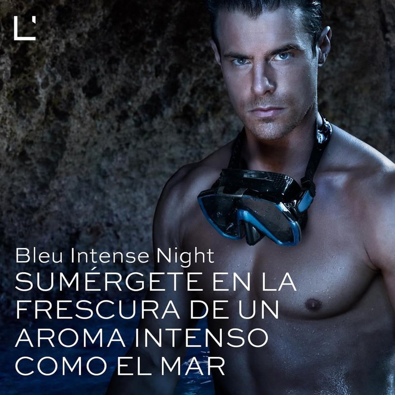 L'Bel - Bleu Intense Night Perfume for Men Long Lasting 100 ml