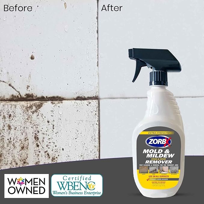 ZORBX Extra Strength Cleaner Spray 128 FL Oz Refill â Scrub Free Formula - Bleach Free Formula for Shower, Bathroom, Ceiling, Carpet, Cars, Walls & Wood