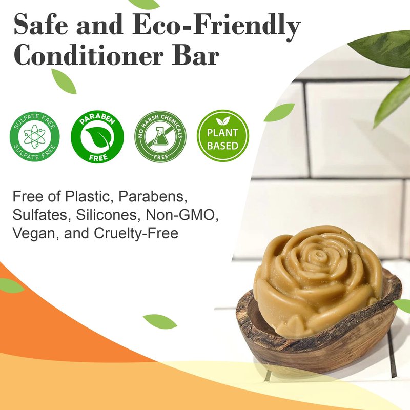 Relaxcation MADE IN USA Batana Oil Solid Shampoo Bar and Conditioner Bar for Hair Growth, Reduces Hair Loss, Hydrates Dry Hair, Improves Scalp Health Handcrafted in USA, Travel-Friendly
