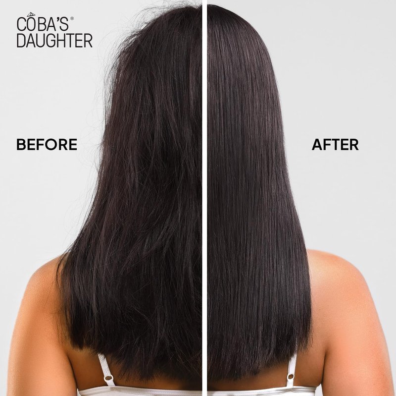 COBA'S DAUGHTER Heat Protectant & Frizz Control Oil | 7 Herbal Oils Infused | Hair Gloss Treatment | Hair Perfume | Nourishing Serum for Curly Hair| Dry Hair | Lavender Scent (1.69 oz)