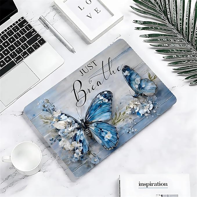 COTAIL Compatible with MacBook Air 13.3 13.6 Inch Case 2022 2021 2020 2019 Plastic Hard Shell Case Cover,13.3 Air (A1932/A2179/A2337), Butterfly