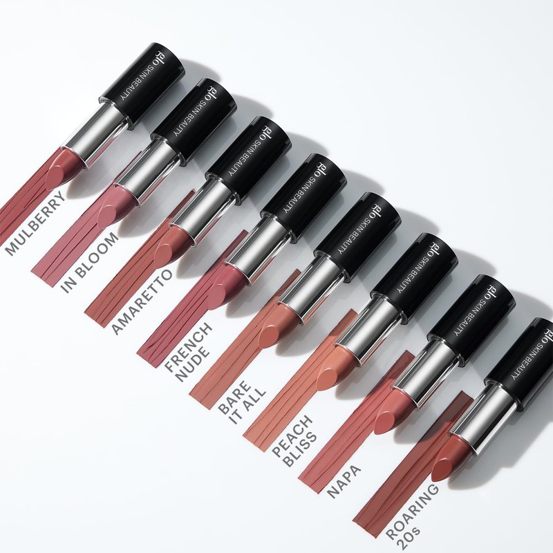 Glo Skin Beauty Satin Lipstick (Mulberry) | Nourishing Longwearing Lip Stick Packed with Skincare Benefits