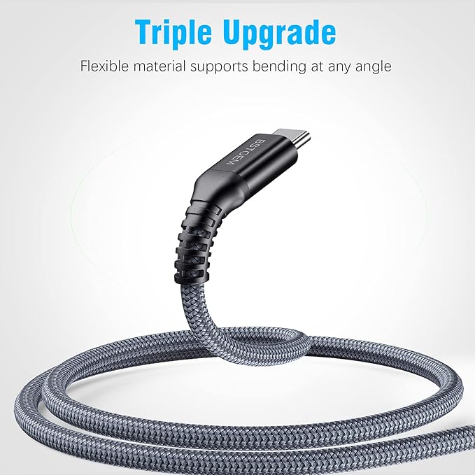 USB A to USB C Cable 10 ft,Type C Charger Cord Fast Charging 10FT 2Pack,for Samsung Galaxy S26/S25 +/Ultra/S24/S23/S22/S21/S20/S10/S9/S8/s7/Note20/10/9/8/Tab S9,for Kindle Fire,USBC Phone Wire