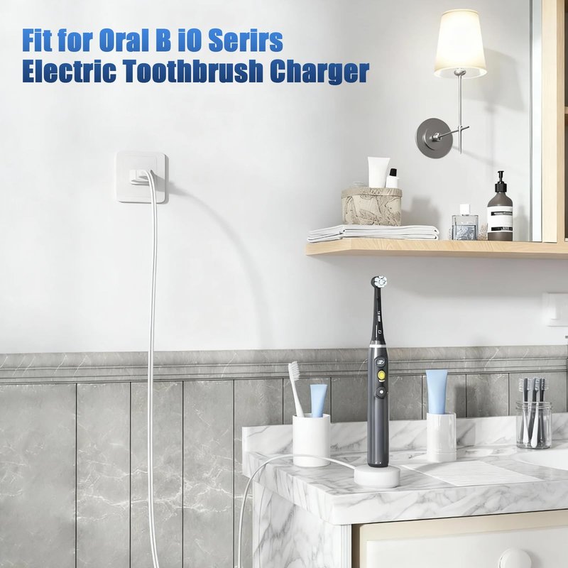 Charger Base Compatible with Braun Oral B iO Series7, 8, 9 Electric Toothbrush, Replacement 3768 Magnetic Power Supply Charging Cord