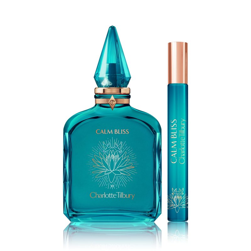 Charlotte Tilbury Calm Bliss Eau De Parfum - Pheromone Enhancing Floral Perfume Enriched with Naturally-Derived Oils - Long-Lasting Scent with Notes of Neroli Oil, Watery Accord & Lavandin Oil (10ml)