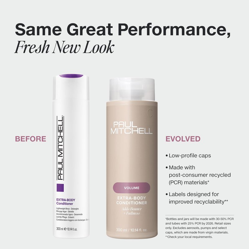 Paul Mitchell Extra-Body Conditioner, Adds Bounce + Fullness, For Fine Hair, 33.8 fl.oz