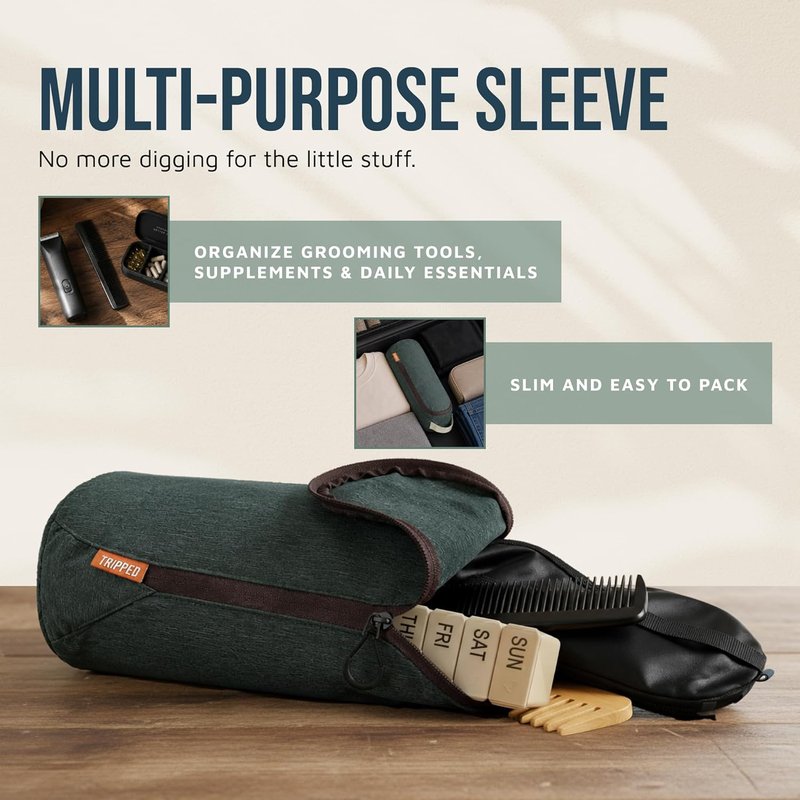 Travel Toiletry Bag Set - Hanging Organizer + TSA-Approved Liquid Bag + Ultralight Accessory Pouch