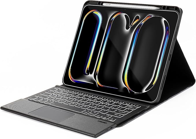 Sahara - Navigate Series Keyboard Case with Track Pad for iPad Pro 13" (M4 2024/M5 2025), Black, (TB00388)