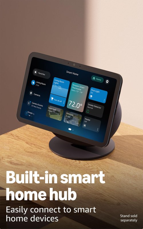 Amazon Echo Show 8 (newest model), Vibrant HD 8.7" display with spatial audio, Designed for Alexa+, Graphite