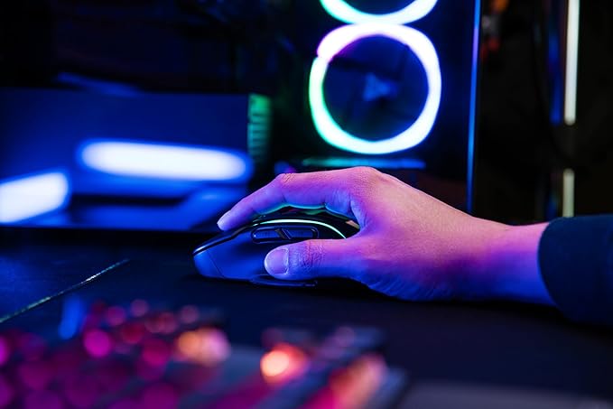 Turtle Beach Kone II Air Wireless RGB Gaming Mouse, 350-Hr Rechargeable Battery, 26000 DPI Optical Sensor, 100M Click Optical Switches, 21 Customizable Inputs, Ergonomic, 4D Scroll Wheel – Ash Black