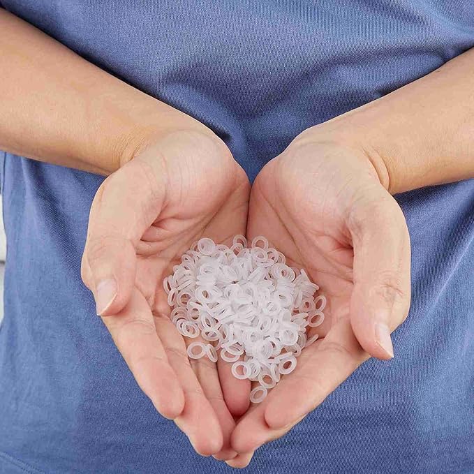 Litorange Silicone 500PCS 40A Clear Universal O-Ring Switch Dampeners Keycap Sealing Gasket Washer (Better Than Rubber) for Cherry MX Switch Keyboard and Mechanical Keyboard Keys Dampers