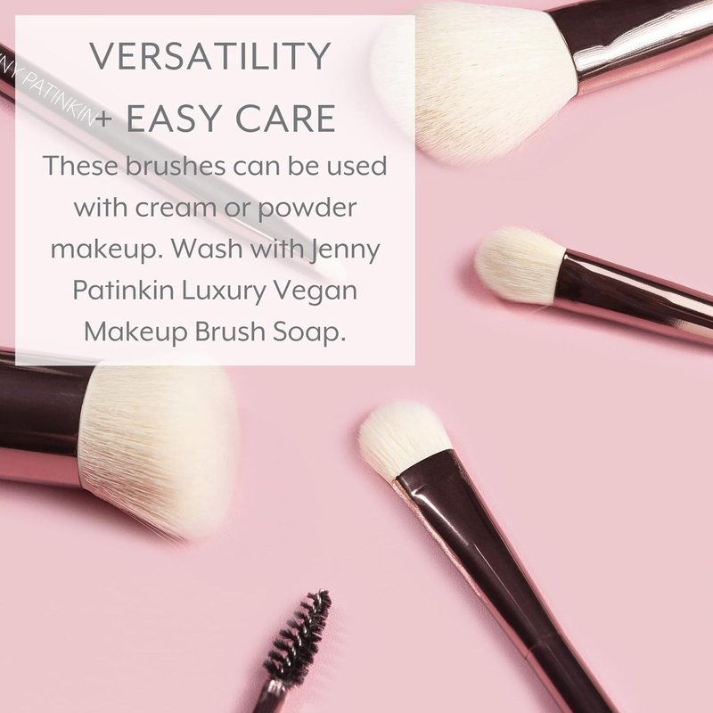 Sustainable Luxury Complexion Brush | Vegan Eco-Friendly Makeup Brush with 2.5x More Bristles for Foundation, Contour & Blush