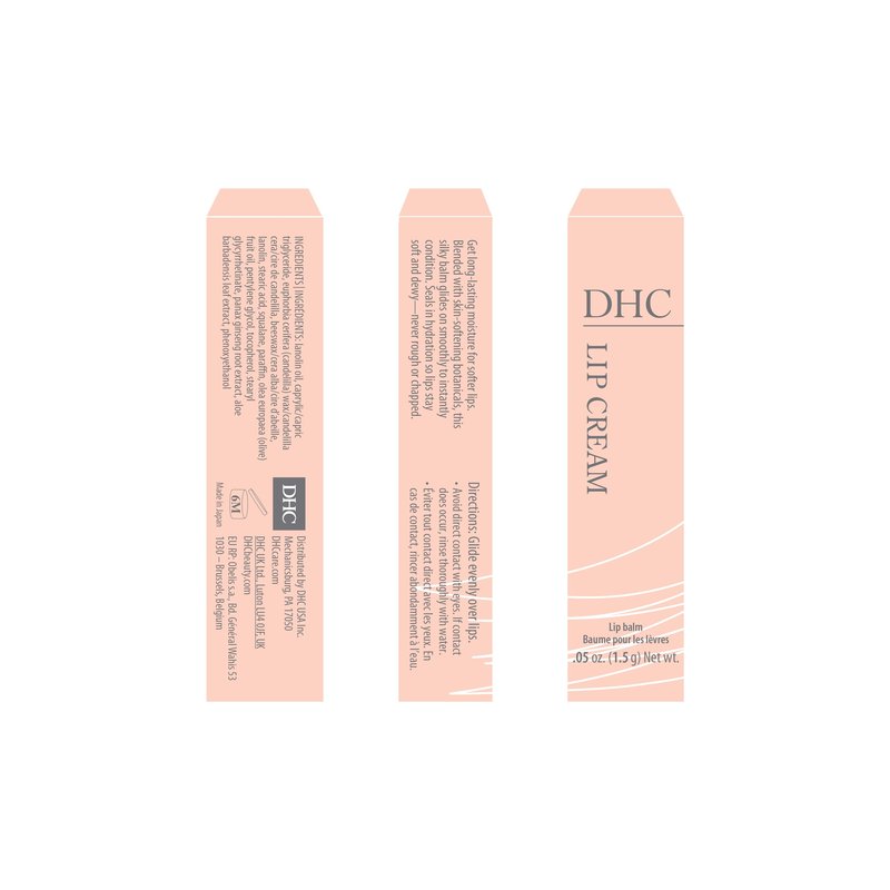 DHC Lip Cream 3 pack, Ultra-Moisturizing Lip Balm, Soothing, Hydrating, Dry, Chapped Lips, Protecting, Fragrance and Colorant Free, 0.05 oz. Net Wt.