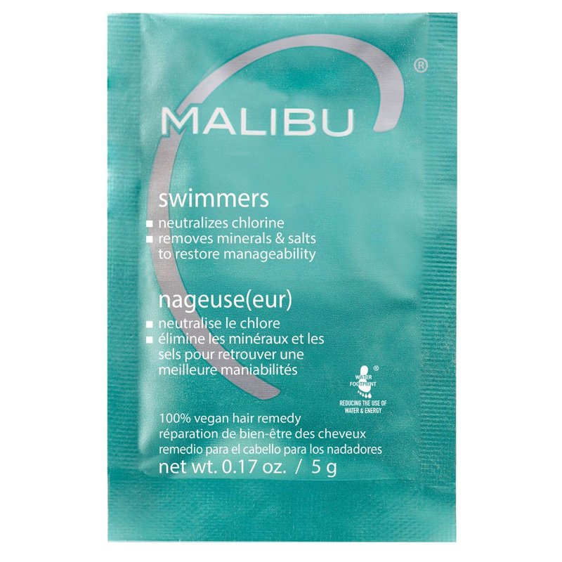Malibu C Swimmers Wellness Remedy - Restoring Hydrating Hair Care with Vitamin C - Protects Against Chlorine Damage (1 Packet)