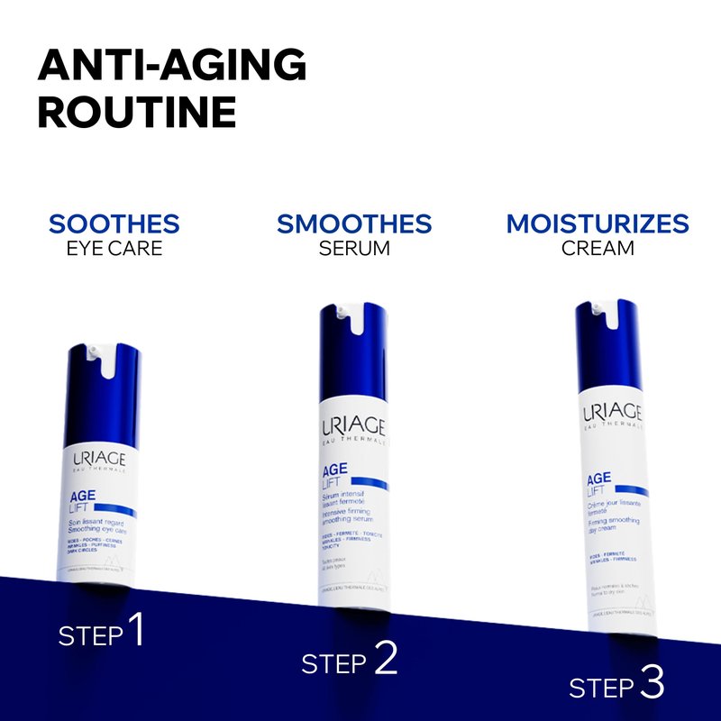 Uriage Age Lift Anti-Aging Cream With Retinol, Hyaluronic Acid & Shea Butter, 3X Less Visible Wrinkles, 3X Increased Firmness, Firming Velvet Cream, Normal To Dry Skin, Even Sensitive