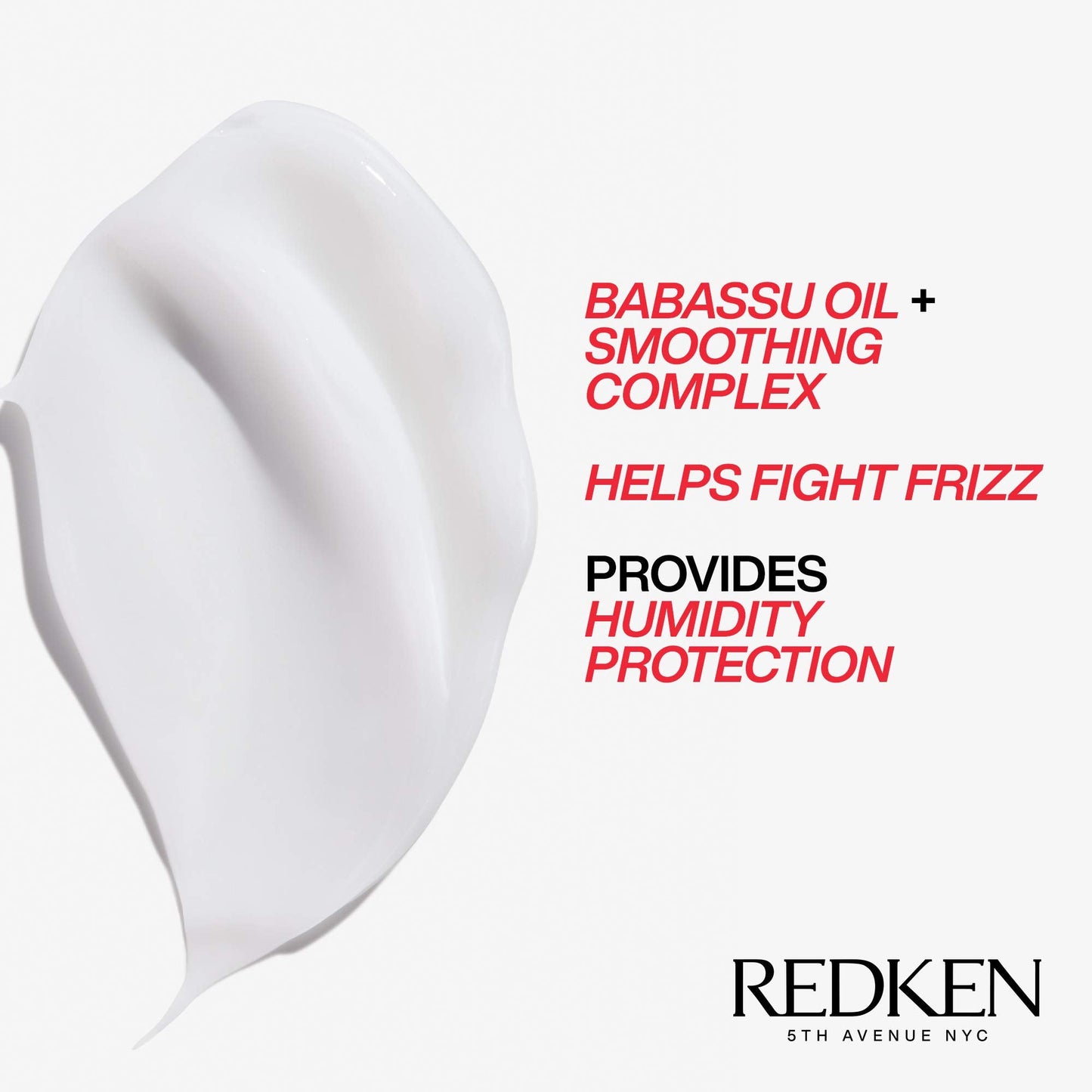 Redken Frizz Dismiss Shampoo, Conditioner and Rebel Tame Treatment Set For Frizzy Hair - Smooths Hair and Manages Frizz