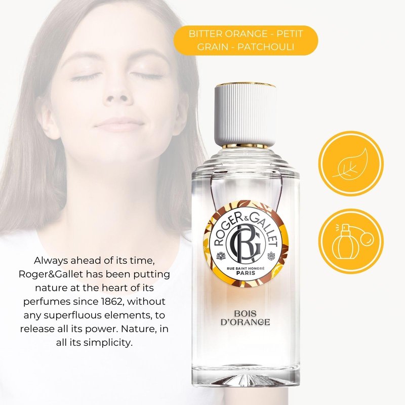 ROGER & GALLET | Fragrant Water Body Spray for Women | Bois D'Orange - Orange Wood 1 Oz.