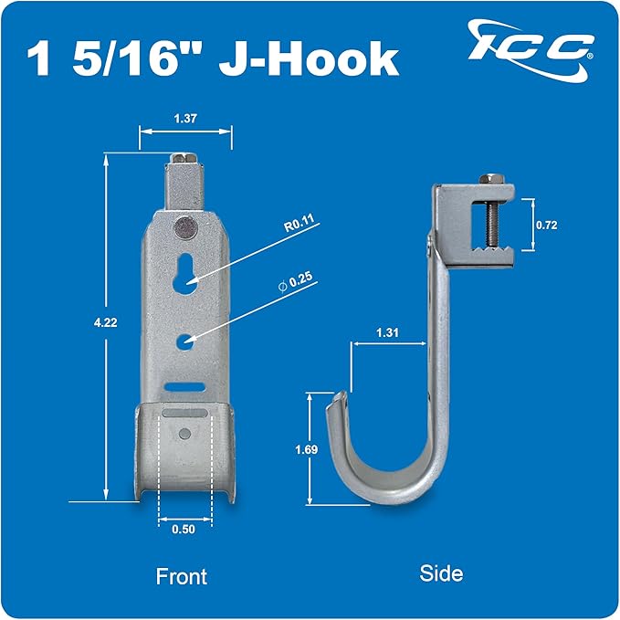 ICC J-Hook in 25 Pack (Beam Clamp, 1 5/16 in)