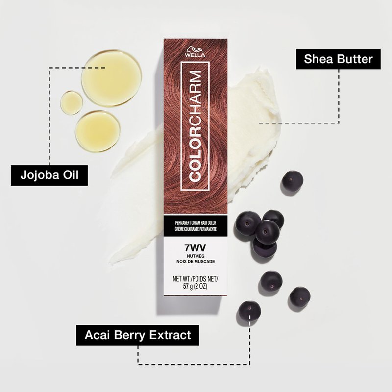 COLORCHARM Permanent Cream Hair Color, 6N Dark Blonde, 2 oz.