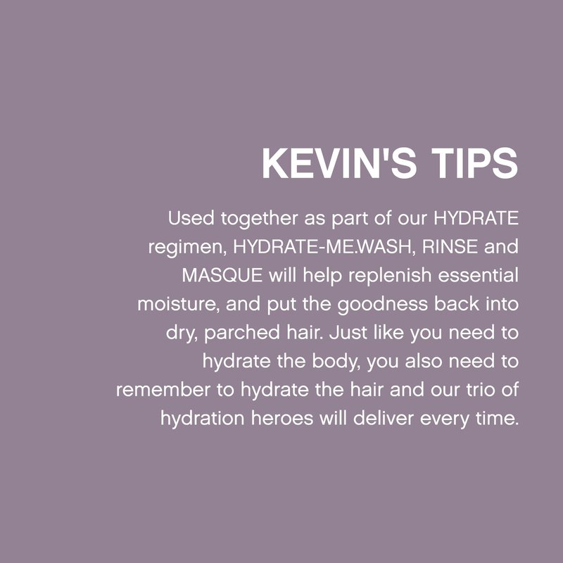 KEVIN.MURPHY HYDRATE-ME.WASH - Hydrating Shampoo for Natural & Coloured Hair - For Dull, Parched & Dry Hair - Deep Nourish Shampoos - 250 ml / 8.4 fl oz