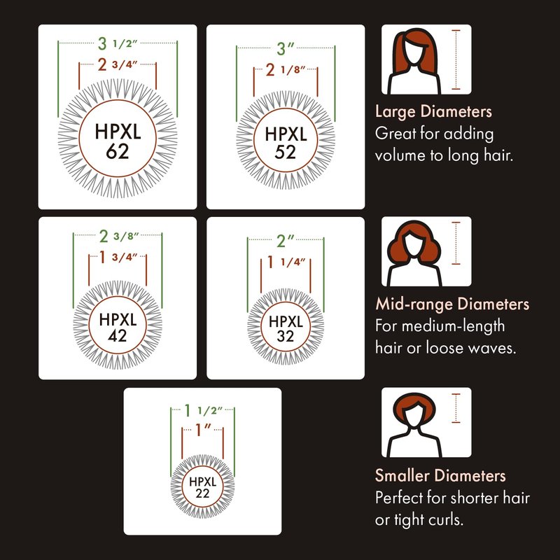 Olivia Garden HeatPro Speed XL | Extra-Long Thermal Round Hair Brush for Thick Hair - Professional Ceramic Design