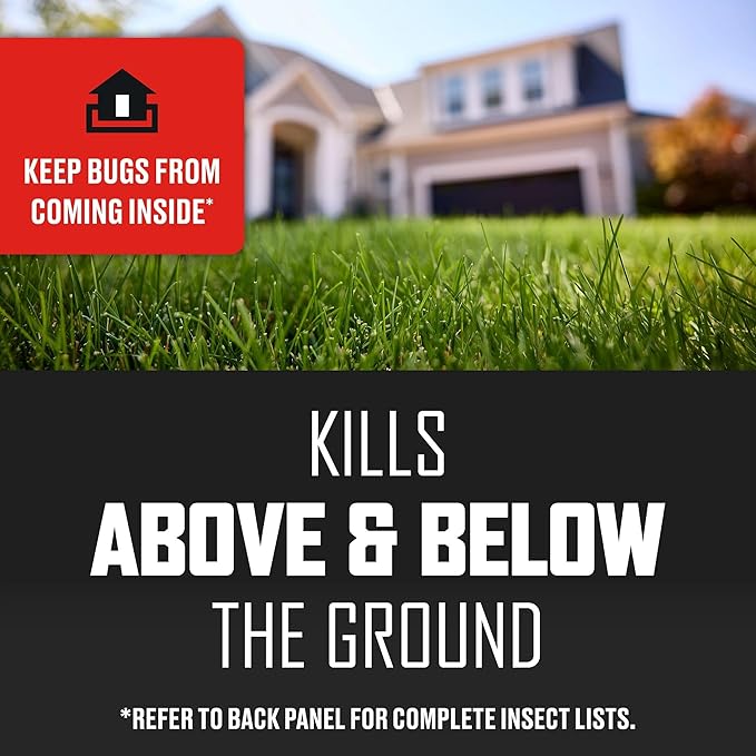 Ortho BugClear Lawn Insect Killer1 – Kills Ants, Spiders, Ticks, Fleas, Armyworms & Grubs, 10 lb Granules Treats Up to 16,500 sq. ft.