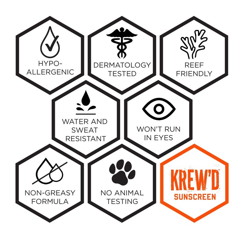 Ergodyne KREW'D 6353 Sunscreen Spray, Broad Spectrum SPF 50, Water Resistant, 5.5 oz, 2-Pack