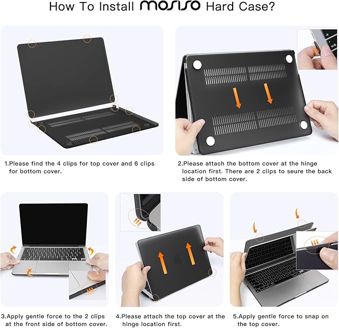 MOSISO Compatible with MacBook Air 13 inch Case M5 2026 M4 2025 M3 M2 2024-2022 A3449 A3240 A3113 A2681,Hard Shell&Sleeve Bag&Keyboard Skin&Webcam Cover&ScreenFilm for MacBook Air 13.6, Stone Gray
