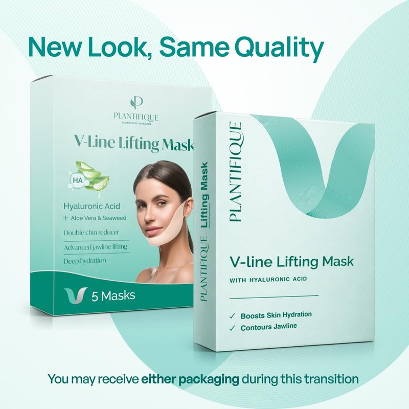 V-Line Chin Lifting Mask - Hydrogel Strap with Hyaluronic Acid & Aloe Vera for Jawline Shaping | 10 Pcs