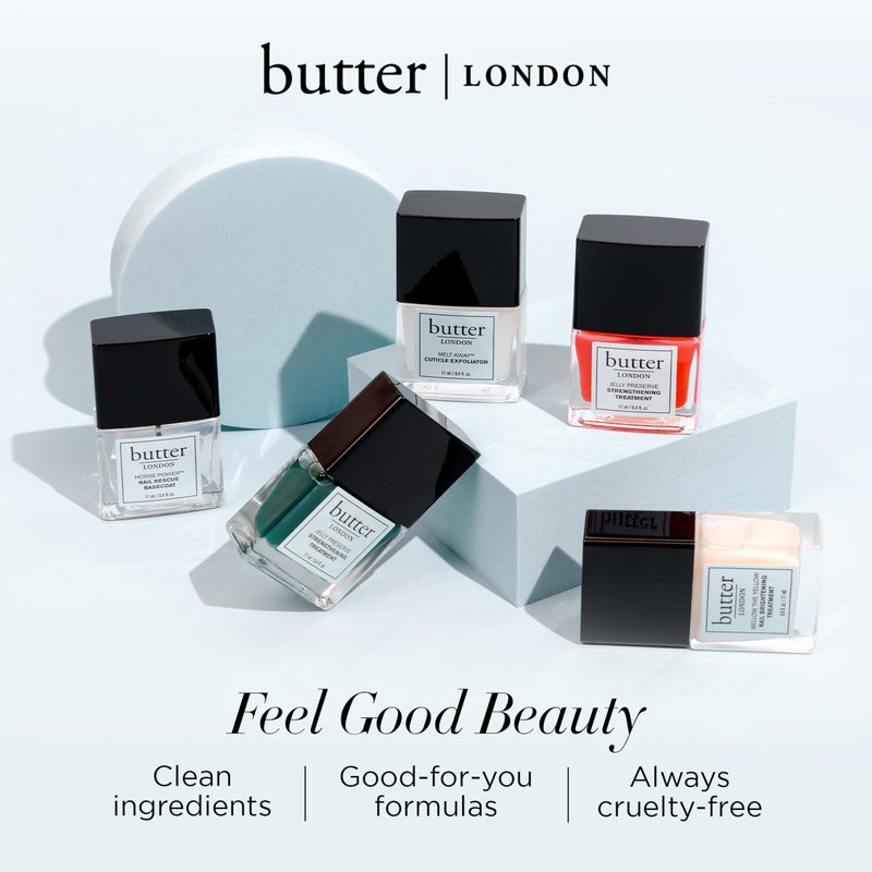Butter LONDON Nail Polish Remover Pads,Nail Scrubbers-2-in-1 Prep&Lacquer Remover-Nail Wipes-Travel-Friendly Gel Fingernail Polish-Remover-Cruelty-Free,Paraben-Free&Gluten-Free,10 Count (Pack of 2)