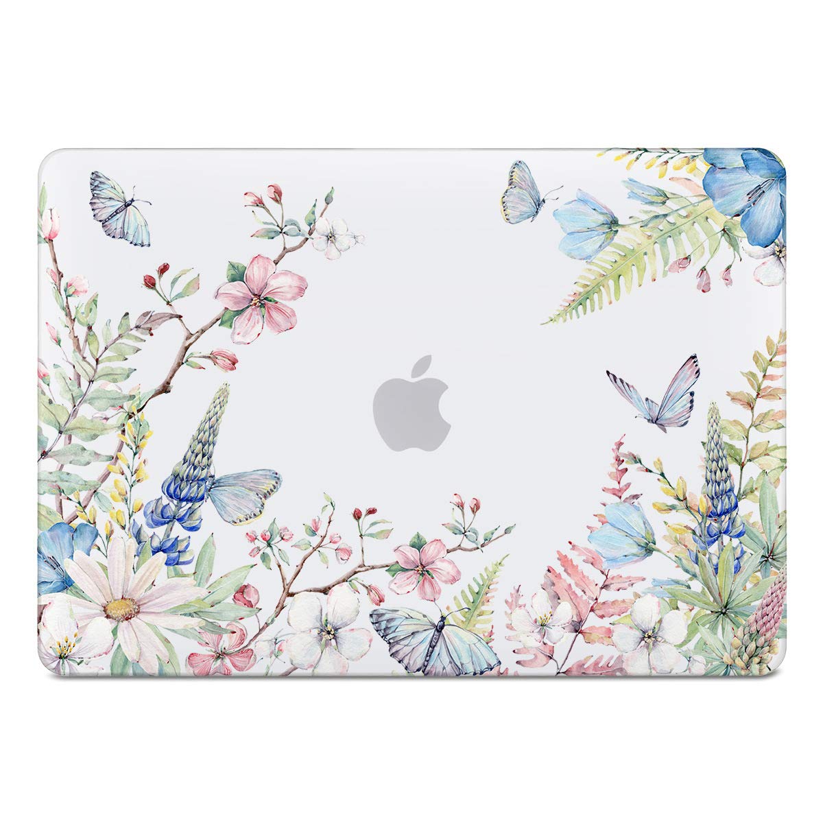 Batianda Case for MacBook Air 13 Inch M1 2020 2019 2018 Release Model A2337 A2179 A1932 with Retina & Touch ID, Floral Series Hard Shell Cover with Keyboard Cover & Screen Protector,Elegant Flowers