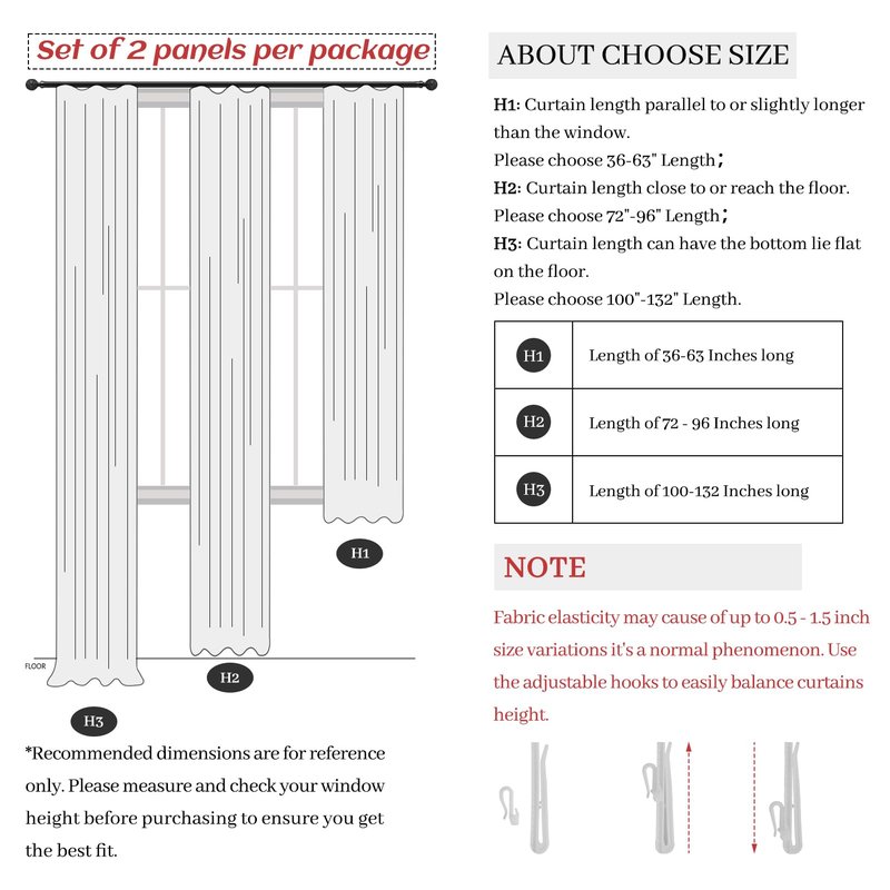 Pleat Viral Linen 90 Inch Blackout Curtains for Bedroom, Pinch Pleated Soundproof Privacy Farmhouse Window Drapes Decor with Hooks Neutral Beige White Nursery/Kids Room Darkening Burg 2 Panels Set