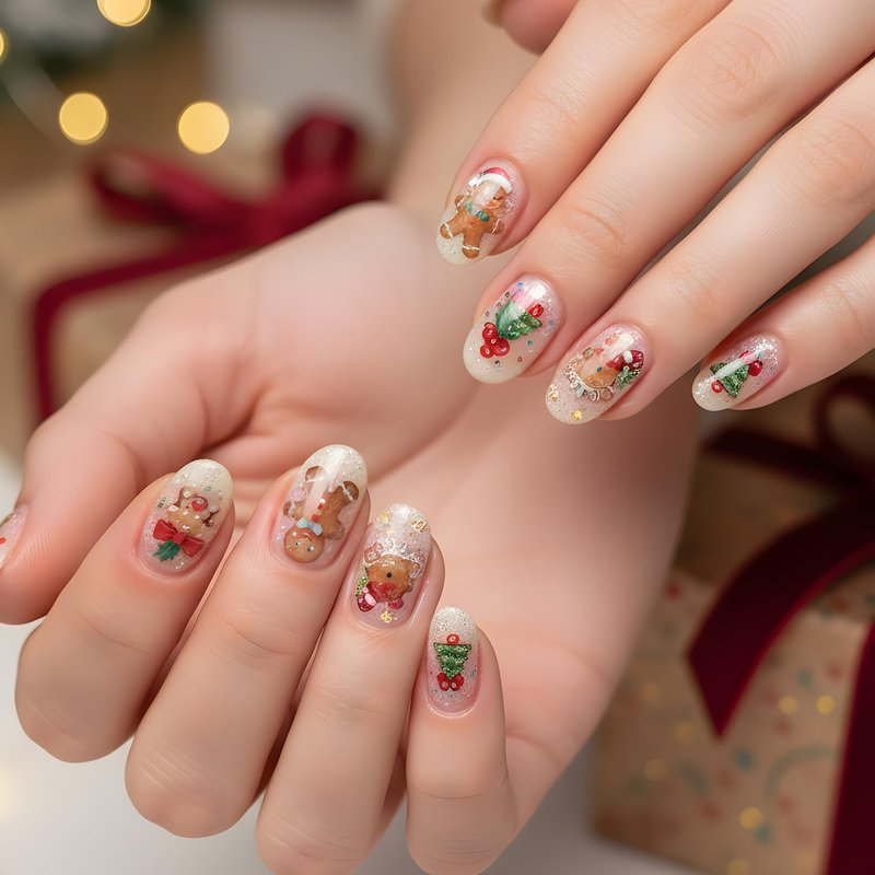 Keluna New Year Nail Stickers - 3 Sheets Happy New Year 2026 Nail Art Sticker, Glitter Gold Christmas Nail Decals, 5D Fireworks Champagne Eve Nail Decal Designs for Women Girls Manicure Decoration
