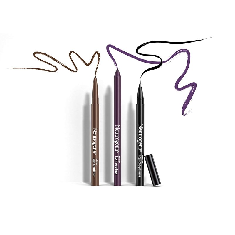 Neutrogena Smokey Kohl Eyeliner - Water-Resistant, Smooth-Gliding Makeup | Jet Black, 0.014 oz