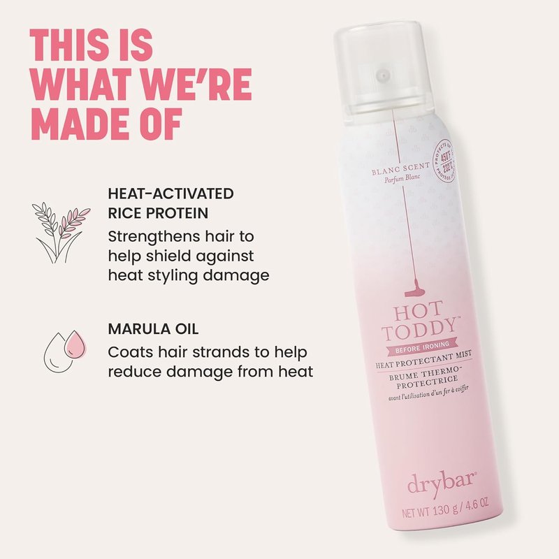 Drybar Hot Toddy Heat Protection Spray - Lightweight Formula for Hair | Protects from Styling Tools