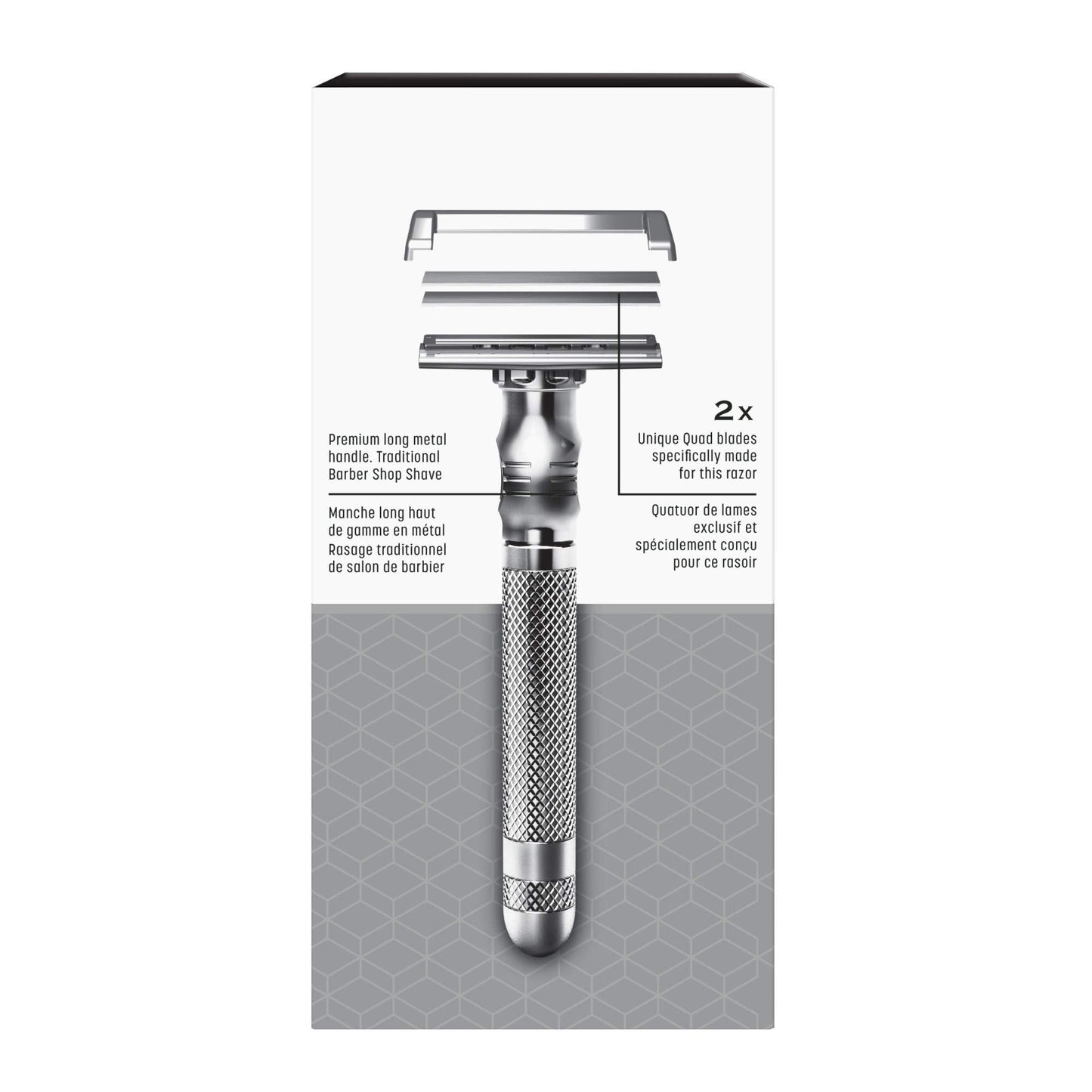 Wilkinson Sword Quad Blade Razor for Men with 5 Quad Blade Razor Refills