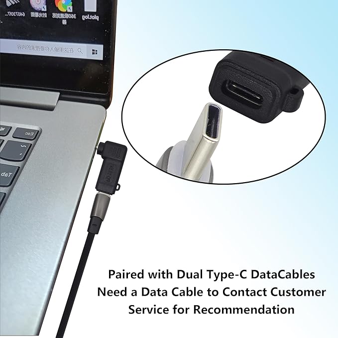 HCFeng 90W PD Power Charger Connector Adapter USB C to 4.5mm Laptop Charging Adapter Type C Female to DC 4.5 x 3.0mm Male Plug PD Power Charger Connector for H-P/De-ll[DP-4530]